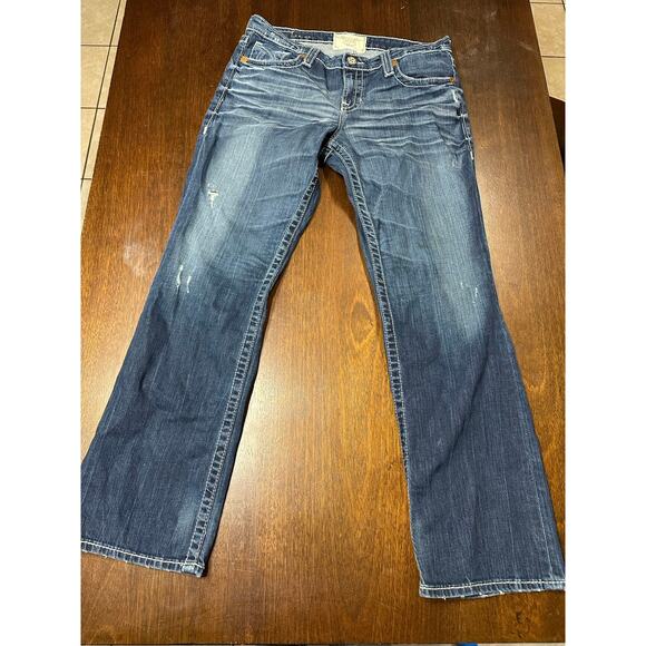 Big Star Miki Jeans Thick Stitch Y2K Women 34 Fit Cowgirl Western Aztec Country - Picture 1 of 12